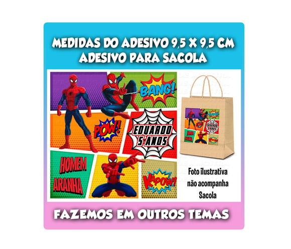 Adesivo para Sacolinha Surpresa Homem Aranha