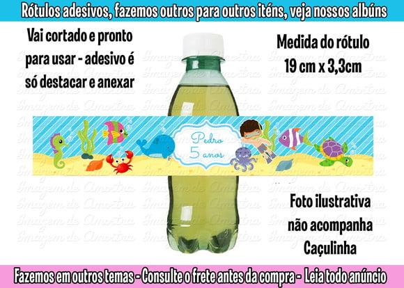 Adesivo Refrigerante Caçulinha Fundo do Mar