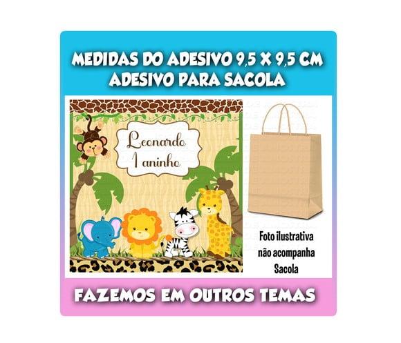 Adesivo para Sacolinha Surpresa Safari