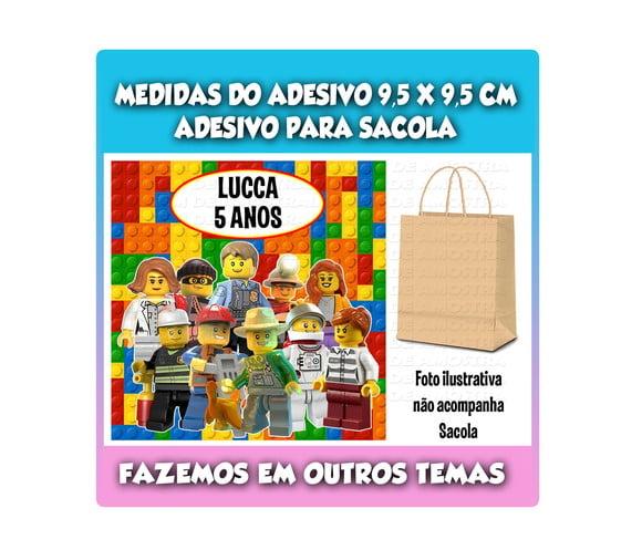 Adesivo para Sacolinha Kraft Surpresa Lego