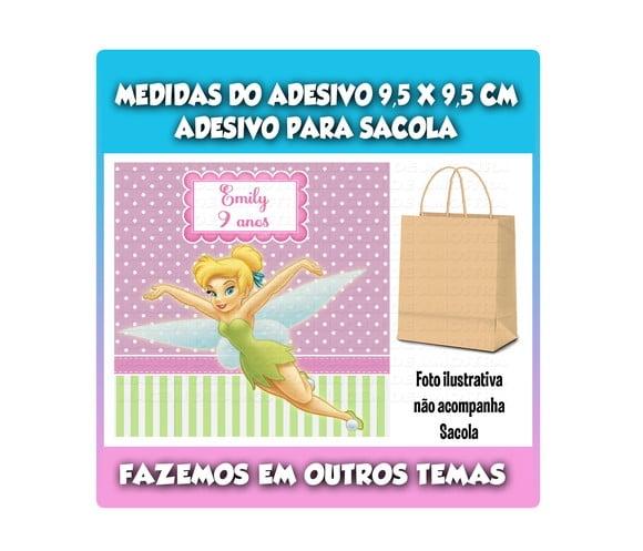 Adesivo para Sacolinha Surpresa Sininho Tinker Bell