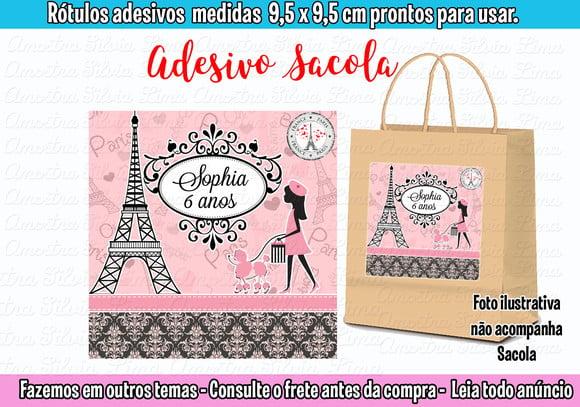 Adesivo para Sacolinha Surpresa Paris