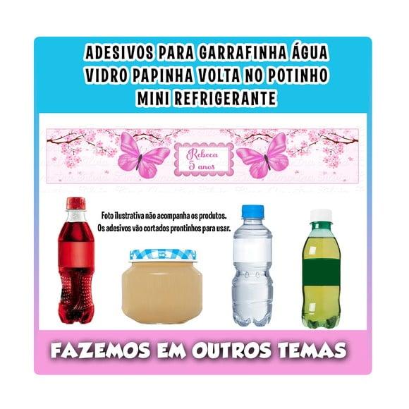 Adesivos Água, Refrigerante, Papinha, Caçulinha Borboleta
