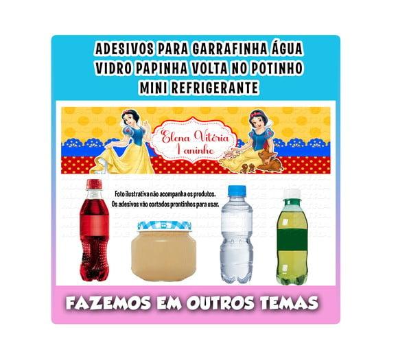 Adesivos para Água Refrigerante Papinha Branca de Neve