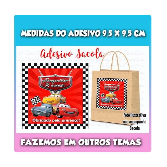 Adesivo para Sacolinha Surpresa Carros