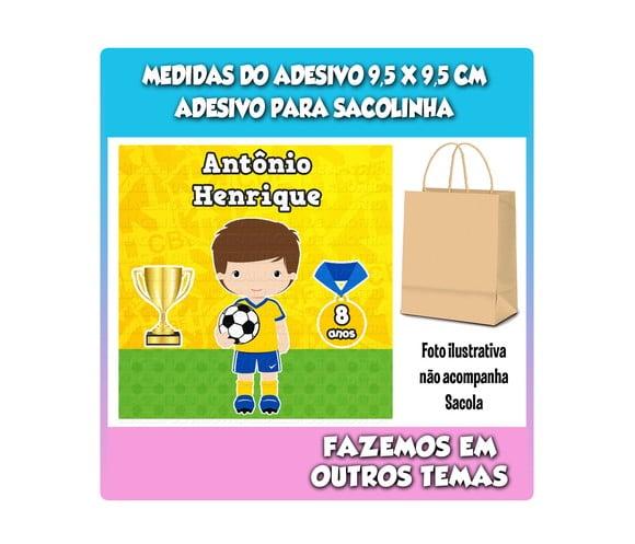 Adesivo para Sacolinha Surpresa Futebol