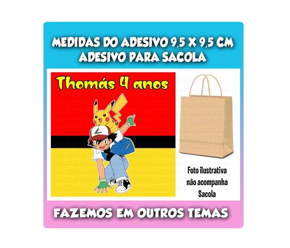 Adesivo para Sacolinha Surpresa Pokémon