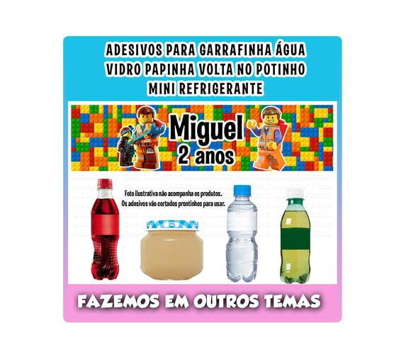 Adesivos Lego Água, Refrigerante, Papinha, Caçulinha