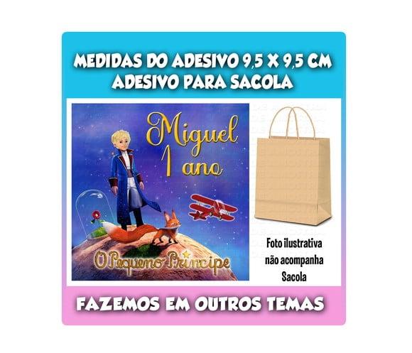 Adesivo para Sacolinha Surpresa Pequeno Príncipe