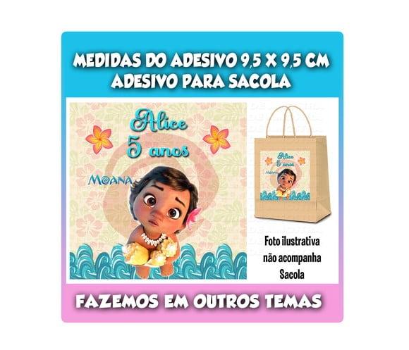 Adesivo para Sacolinha Surpresa Moana