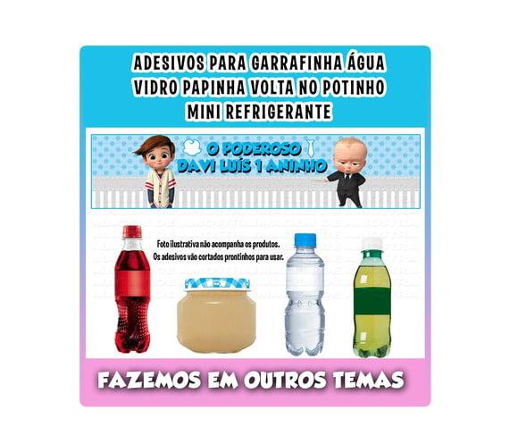 Adesivos Água, Refrigerante, Papinha, Poderoso Chefinho