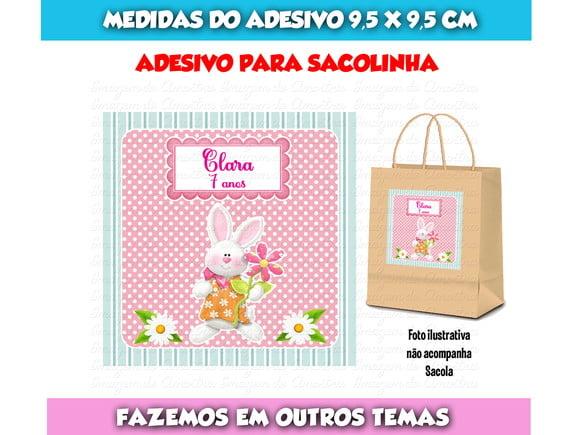 Adesivo Páscoa para Sacola Sacolinha Surpresa Kraft