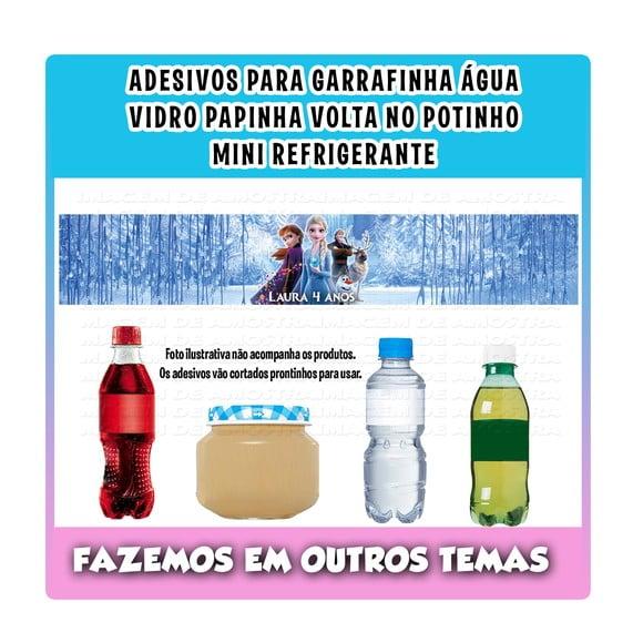 Adesivos Frozen para Água Refrigerante Papinha