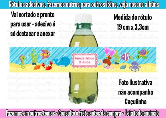 Adesivo Refrigerante Caçulinha Fundo do Mar