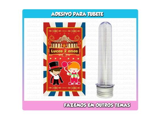 Adesivo para Tubete Circo