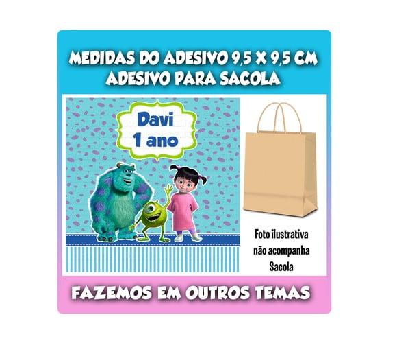 Adesivo para Sacolinha Surpresa Monstro Sa