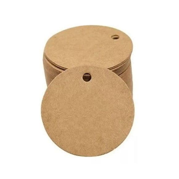 Tag Redondo para Carimbo 5 cm com Furo
