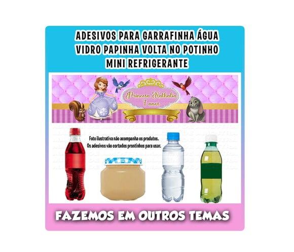 Adesivos Água Refrigerante Papinha Caçulinha Princesa Sofia