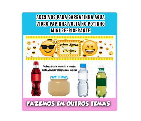 Adesivos Água, Refrigerante, Papinha, Caçulinha Emoji