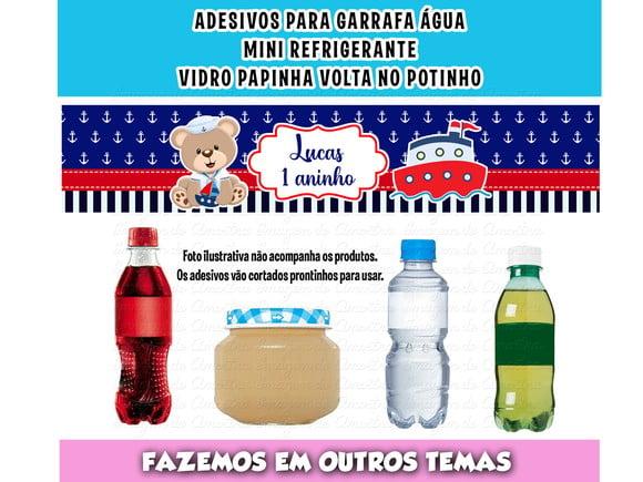 Adesivos Água, Refrigerante, Papinha, Caçulinha Marinheiro