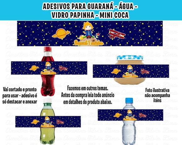 Adesivo para Água Refrigerante Papinha Pequeno Príncipe