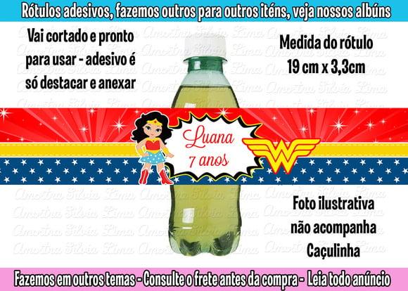 Adesivo Refrigerante Caçulinha Mulher Maravilha