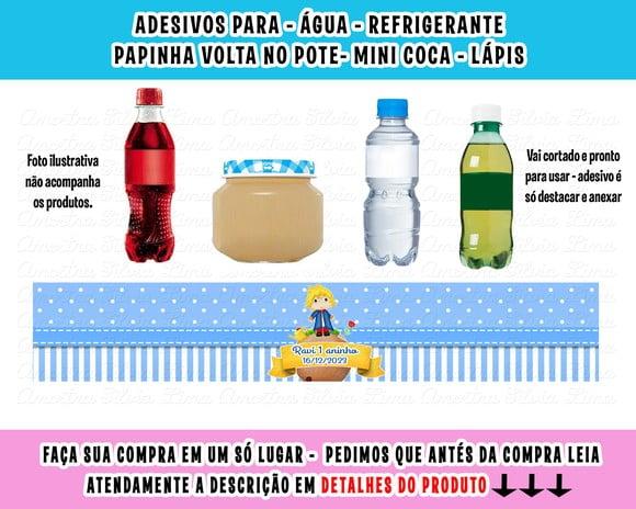 Adesivo Água Refrigerante Papinha Caçulinha Pequeno Príncipe