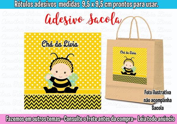Adesivo para Sacola Sacolinha Surpresa Kraft Anúncio