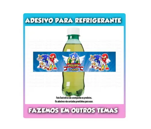 Adesivo Refrigerante Caçulinha Sonic