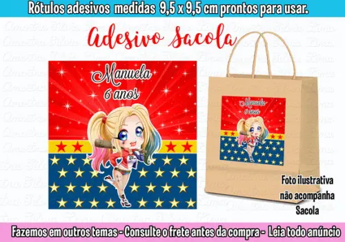 Adesivo para Sacolinha Surpresa Alerquina