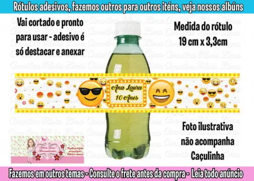 Adesivo Refrigerante Caçulinha Emoji