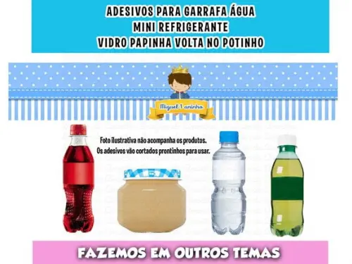 Adesivos Pequeno Príncipe Água Refrigerante Papinha
