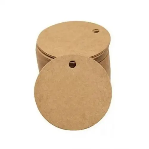 Tag Redondo para Carimbo 5 cm com Furo