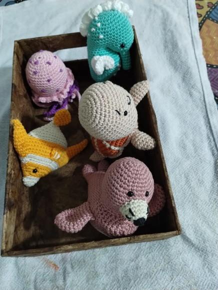 Amigurumi Animais Marinhos em Crochê