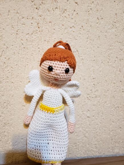 Boneca Anjo em Crochê - Amigurumi