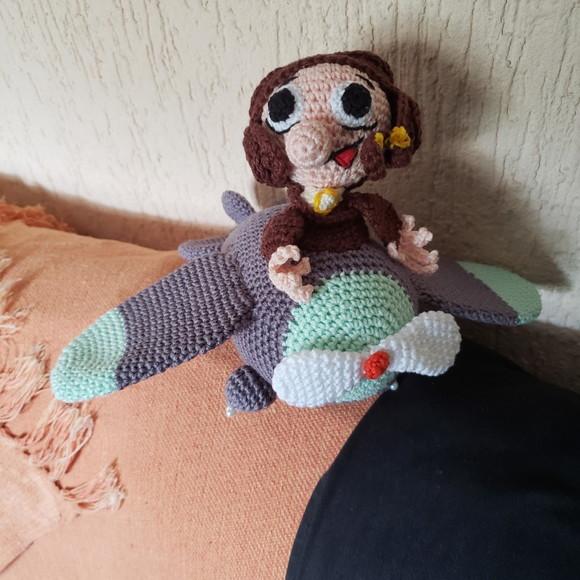 Aviador em Crochê - Amigurumi