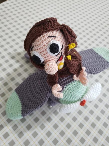 Aviador em Crochê - Amigurumi