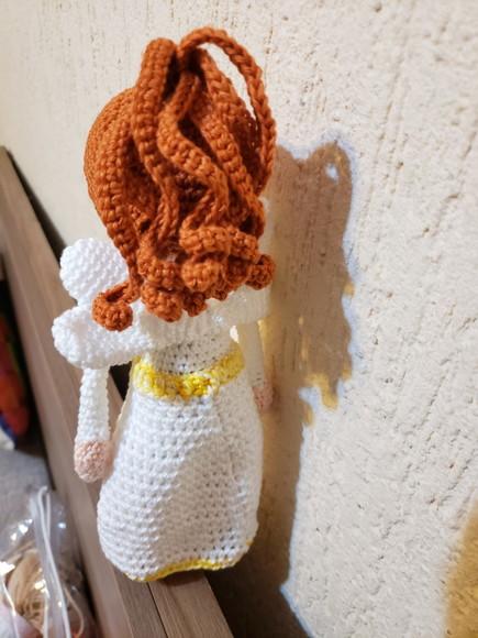 Boneca Anjo em Crochê - Amigurumi
