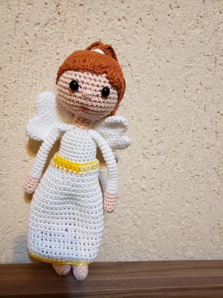 Boneca Anjo em Crochê - Amigurumi