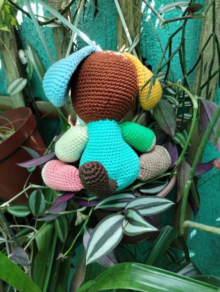 Cachorro em Crochê Colorido - Amigurumi