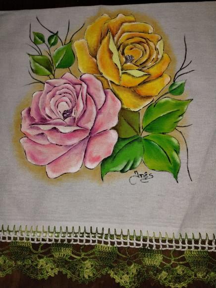 Pano de Prato, Pintado à Mão