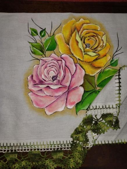 Pano de Prato, Pintado à Mão