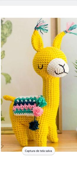 Receita Amigurum Lhama (2) Tradução