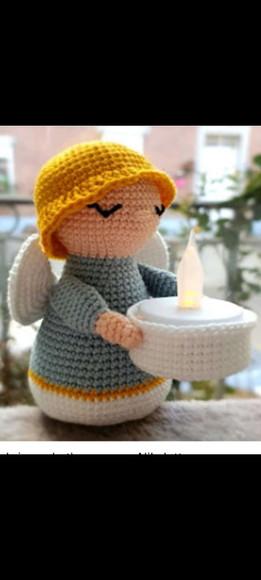 Receita Amigurumi Anjo Porta -luz