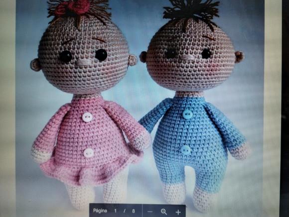Receita Amigurumi Bebê Casal (8) Tradução