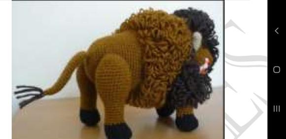Receita Amigurumi Bisão