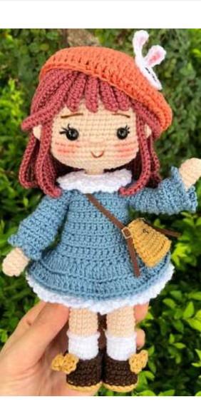 receita amigurumi Boneca (51) tradução