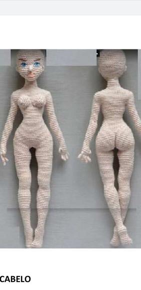Receita Amigurumi Boneca (66) Tradução
