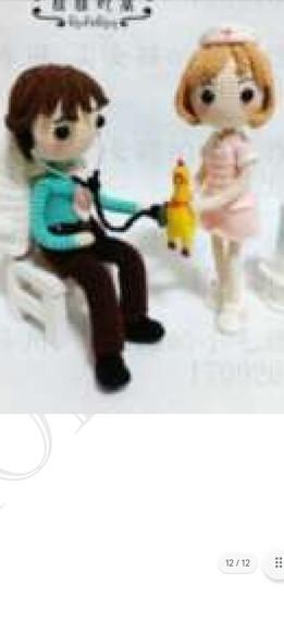 Receita Amigurumi Bonecos Médico e Enfermeira (16) Tradução