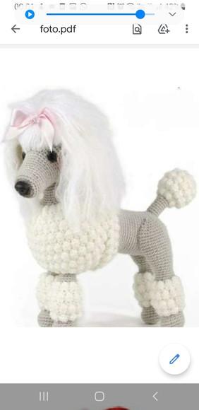 Receita Amigurumi Cachorro Poodle